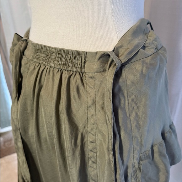 Dkny pure Asymmetrical Green Bubble Midi Skirt - Picture 5 of 16